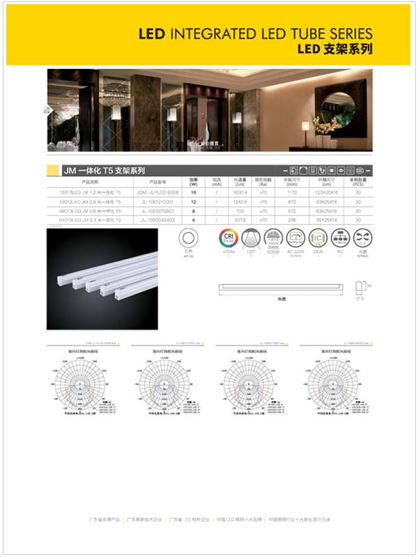 JM Integrated T5 Bracket Series